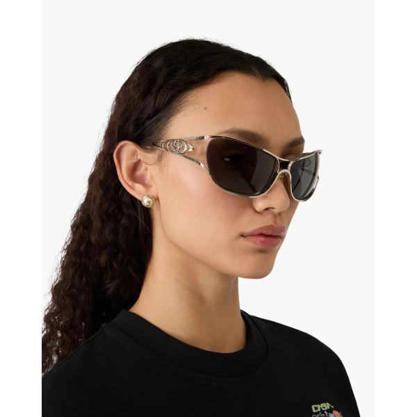 Casablanca Black Outline Sport Sunglasses | Sunglasses | Luxury Shoes 