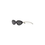 Casablanca Black Oval Curve Sunglasses | Sunglasses | Luxury Shoes 