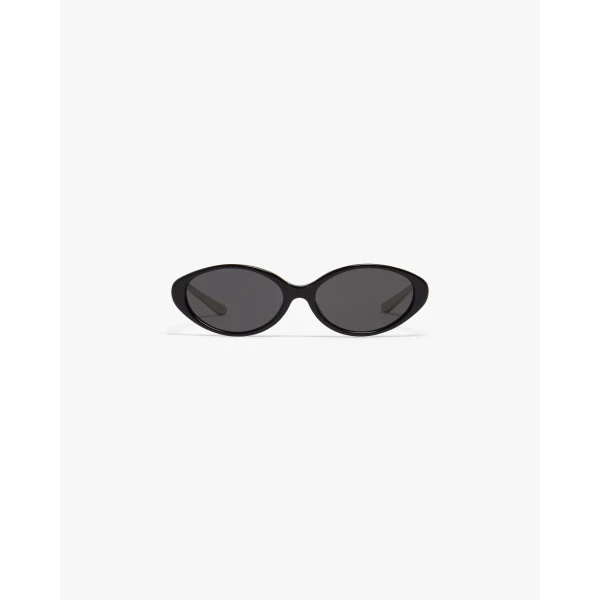 Casablanca Black Oval Curve Sunglasses | Sunglasses | Luxury Shoes 