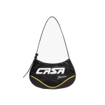 Casablanca Black Slim Biker Bag | Shoulder & Crossbody Bags | Luxury Shoes 