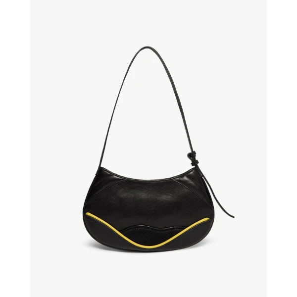 Casablanca Black Slim Biker Bag | Shoulder & Crossbody Bags | Luxury Shoes 