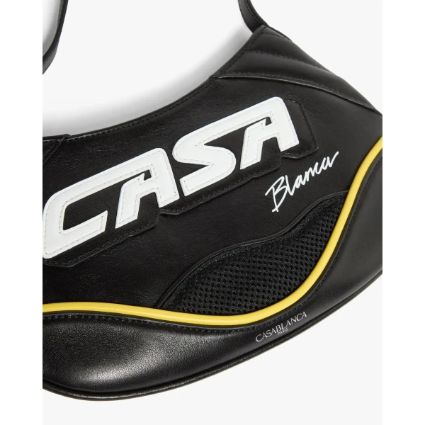 Casablanca Black Slim Biker Bag | Shoulder & Crossbody Bags | Luxury Shoes 