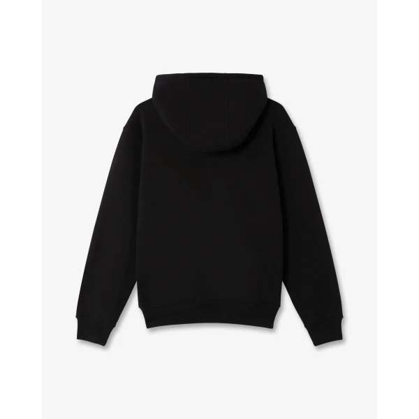 Casablanca Black Stacked Logo Embroidered Hooded Sweatshirt | Hoodies | Luxury Shoes 