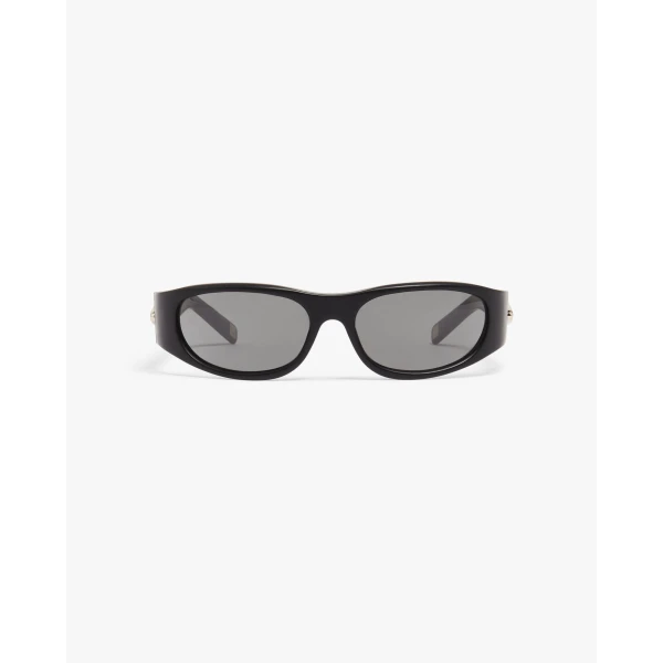 Casablanca Black Warped Sport Sunglasses | Sunglasses | Luxury Shoes 