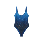 Casablanca Blue Astrology Printed Swimsuit | Swimsuits | Luxury Shoes 