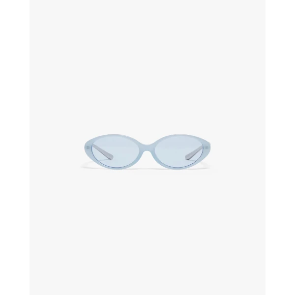 Casablanca Blue Oval Curve Sunglasses | Sunglasses | Luxury Shoes 