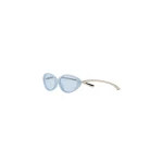 Casablanca Blue Oval Curve Sunglasses | Sunglasses | Luxury Shoes 