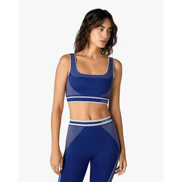 Casablanca Blue Seamless Bralette | Bralette | Luxury Shoes 