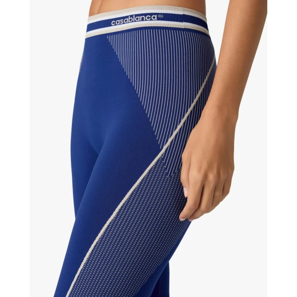Casablanca Blue Seamless Leggings | Leggings | Luxury Shoes 