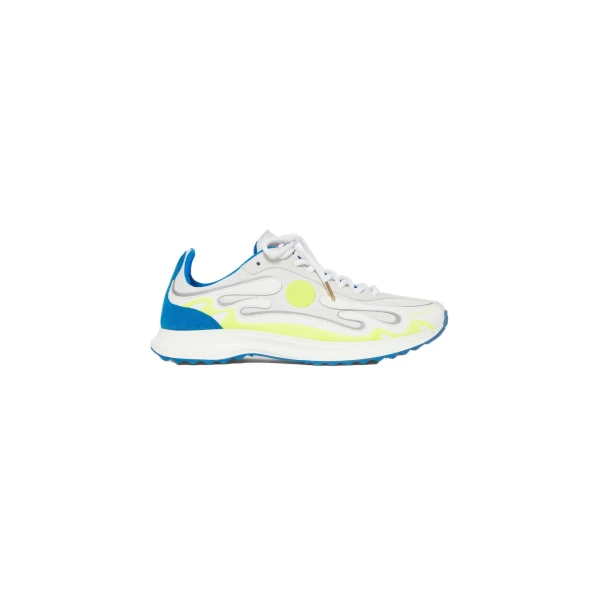 Blue and Lime Stade Sneaker
