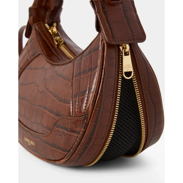 Casablanca Brown Biker Bag | Shoulder & Crossbody Bags | Luxury Shoes 