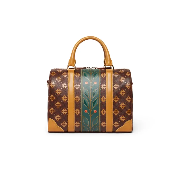 Casablanca Brown Mini Monogram Weekender Bag | Totes & Top-Handle Bags | Luxury Shoes 