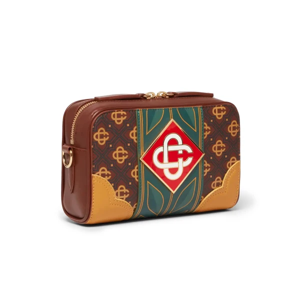 Casablanca Brown Monogram Crossbody Bag | Shoulder & Crossbody Bags | Luxury Shoes 