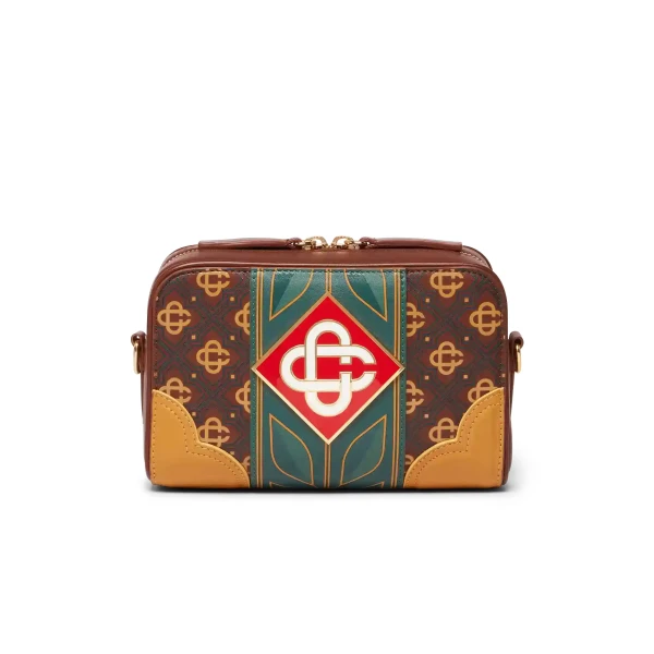 Casablanca Brown Monogram Crossbody Bag | Shoulder & Crossbody Bags | Luxury Shoes 
