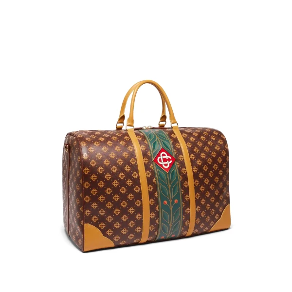 Casablanca Brown Monogram Weekender | Totes & Top-Handle Bags | Luxury Shoes 