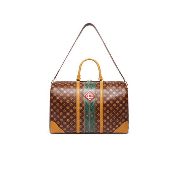 Casablanca Brown Monogram Weekender | Totes & Top-Handle Bags | Luxury Shoes 