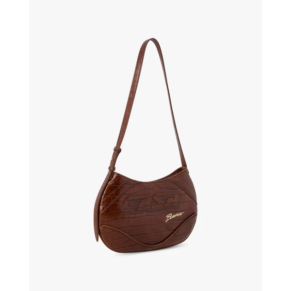 Casablanca Brown Slim Biker Bag | Shoulder & Crossbody Bags | Luxury Shoes 