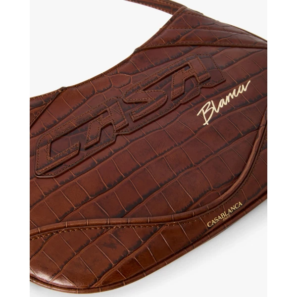 Casablanca Brown Slim Biker Bag | Shoulder & Crossbody Bags | Luxury Shoes 