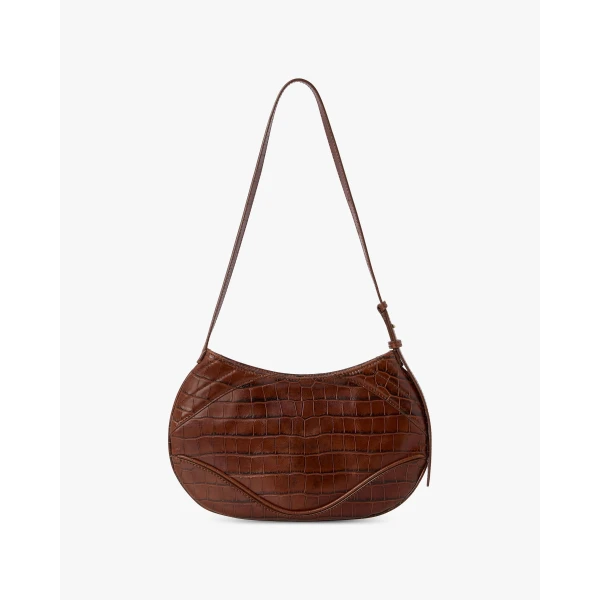 Casablanca Brown Slim Biker Bag | Shoulder & Crossbody Bags | Luxury Shoes 