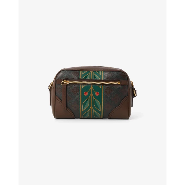 Casablanca Dark Brown Monogram Crossbody Bag | Shoulder & Crossbody Bags | Luxury Shoes 