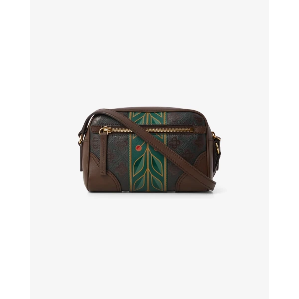 Casablanca Dark Brown Monogram Crossbody Bag | Shoulder & Crossbody Bags | Luxury Shoes 