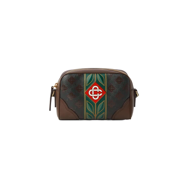Dark Brown Monogram Crossbody Bag