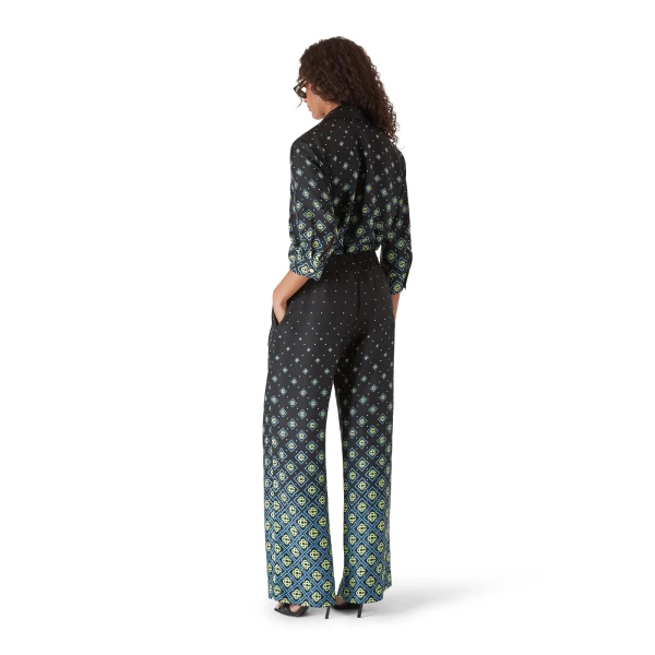 Casablanca Degrade Monogram Long Sleeve Silk Shirt | Shirt | Luxury Shoes 