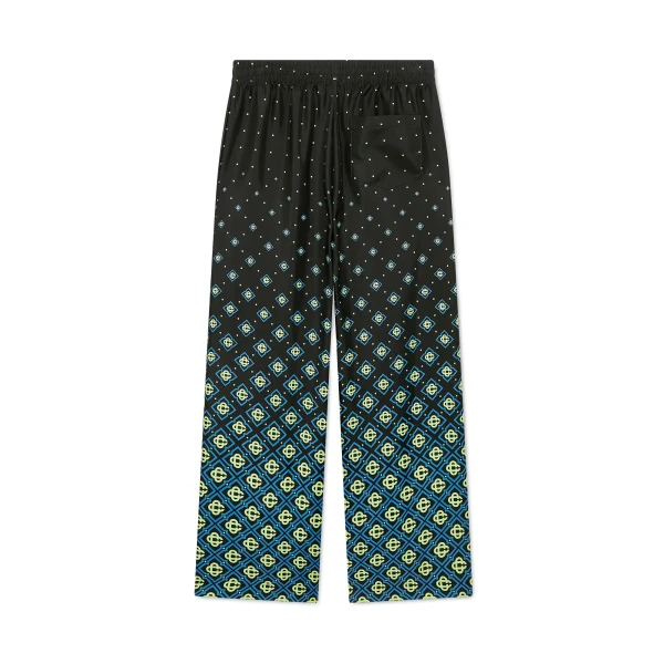 Casablanca Degrade Monogram Silk Trousers | Pants | Luxury Shoes 