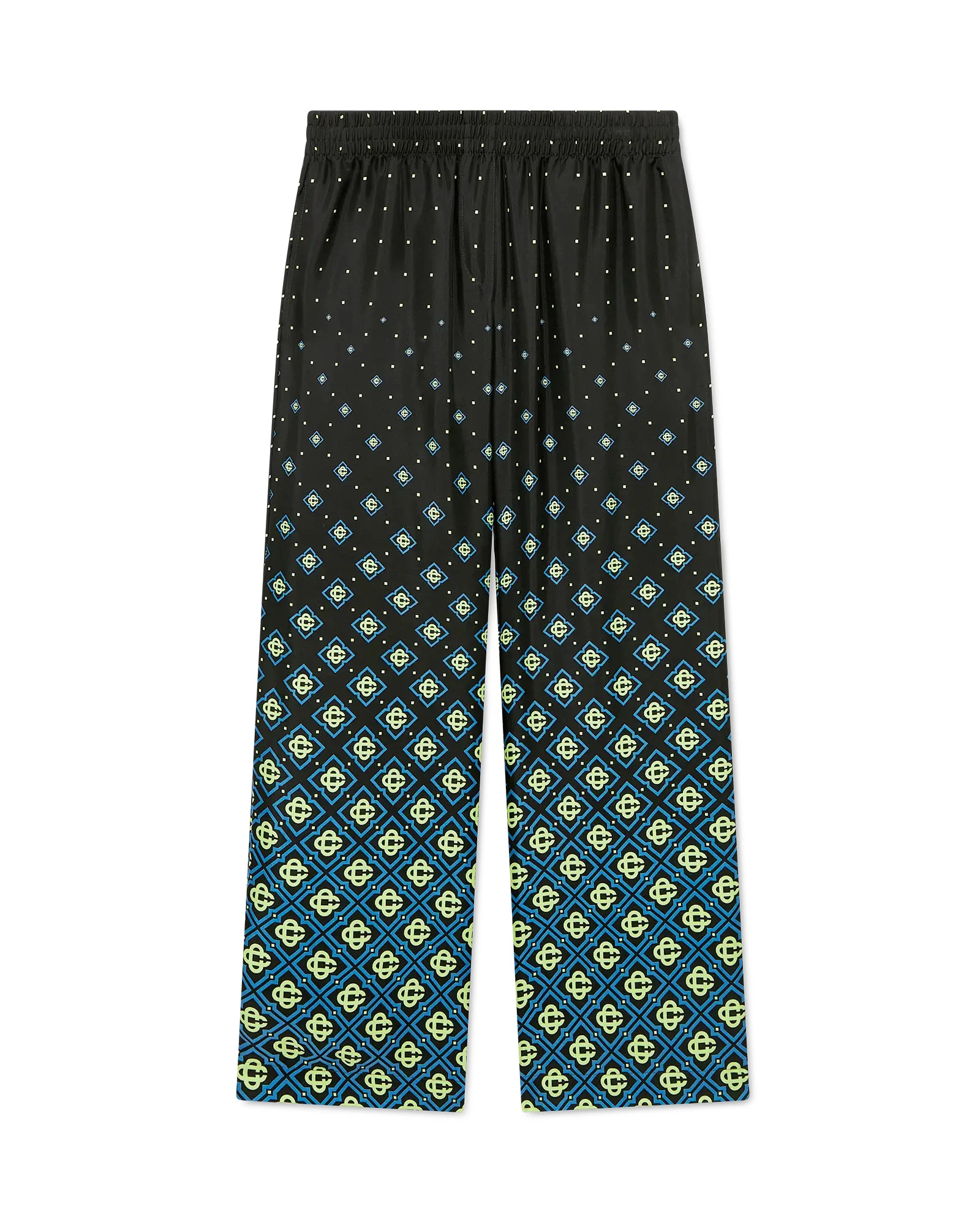 Casablanca Degrade Monogram Silk Trousers Casablanca Degrade Monogram Silk Trousers | Pants | Luxury Shoes