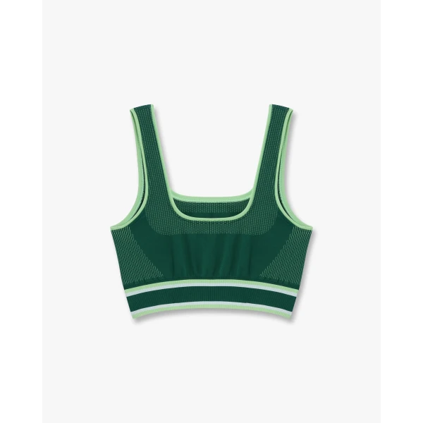 Casablanca Green Seamless Bralette | Bralette | Luxury Shoes 