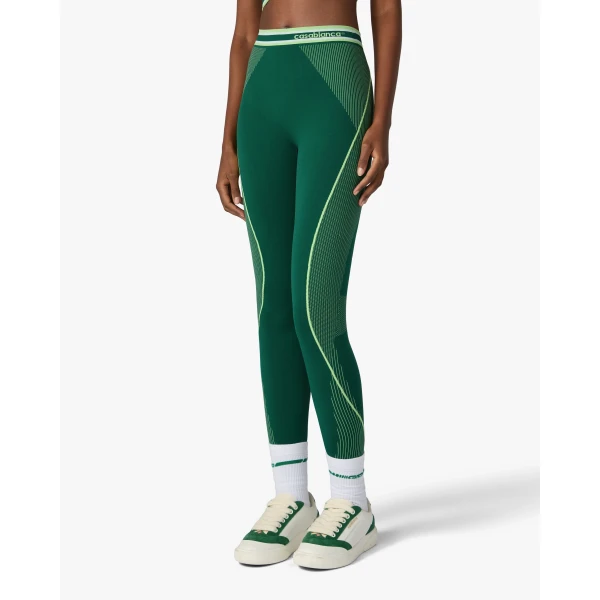 Casablanca Green Seamless Leggings | Leggings | Luxury Shoes 