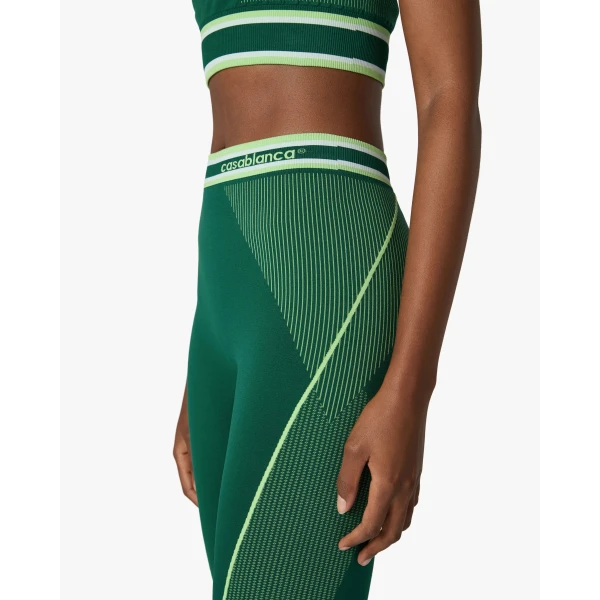 Casablanca Green Seamless Leggings | Leggings | Luxury Shoes 