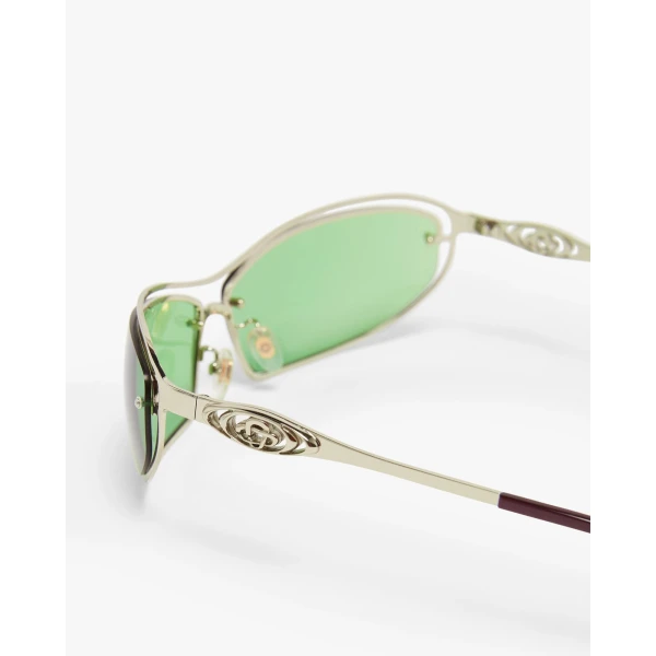 Casablanca Green Spiral Sunglasses | Sunglasses | Luxury Shoes 