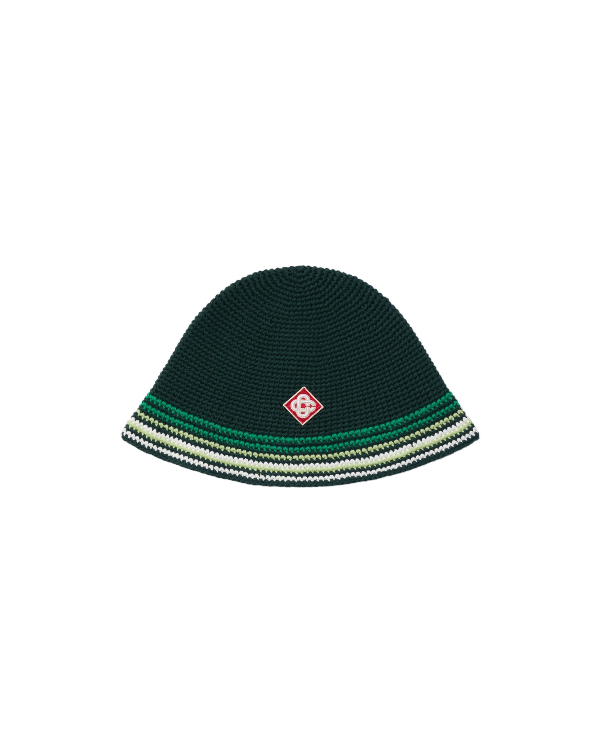 Casablanca Green Striped Crochet Hat Casablanca Green Striped Crochet Hat | Hats | Luxury Shoes