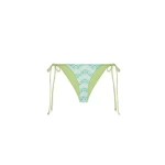 Casablanca Green Wavy Monogram Bikini Bottom | Bikini | Luxury Shoes 