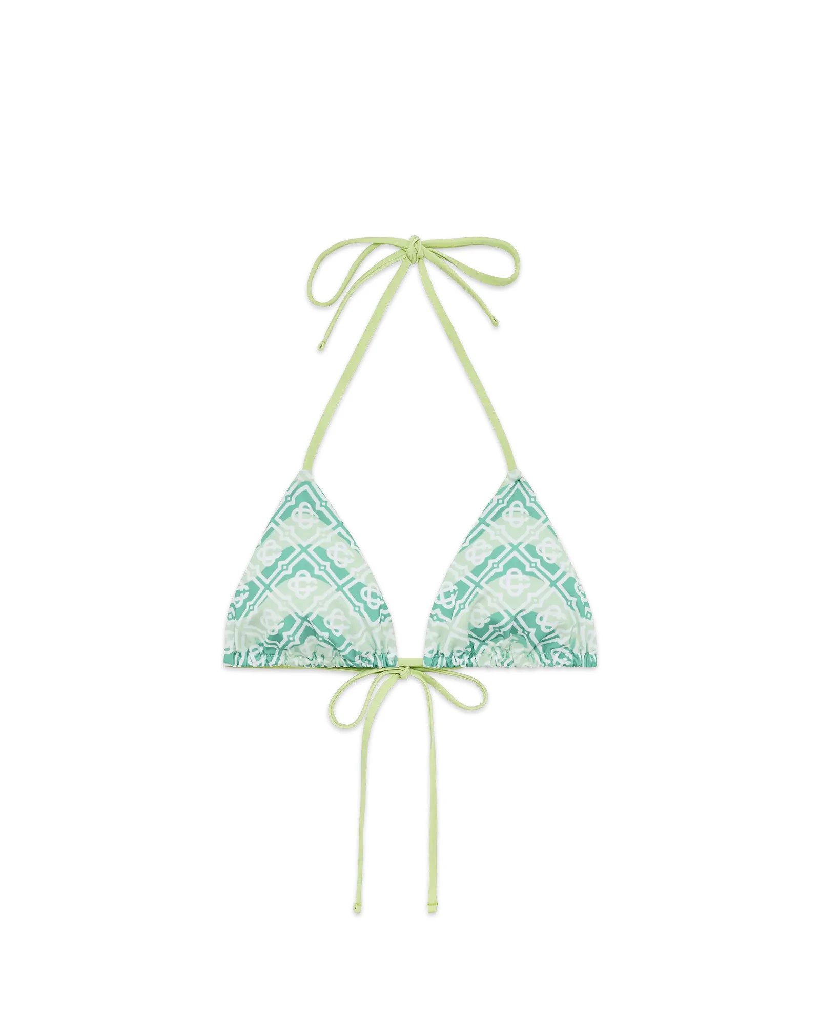 Casablanca Green Wavy Monogram Bikini Top Casablanca Green Wavy Monogram Bikini Top | Bikini | Luxury Shoes