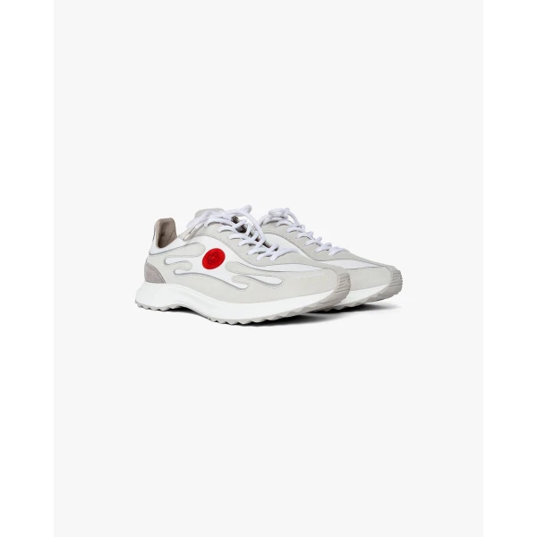 Casablanca Grey Leather Stade Sneakers | Sneakers | Luxury Shoes 