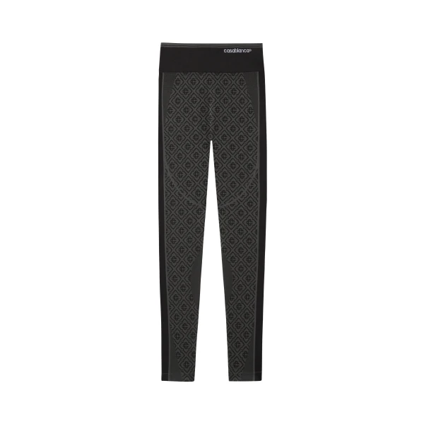 Grey Seamless Monogram Leggings