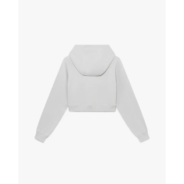 Casablanca Grey Stacked Logo Hooded Sweatshirt | Hoodies | Luxury Shoes 