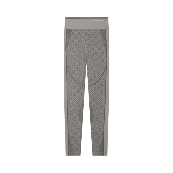 Light Grey Seamless Monogram Leggings