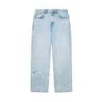 Casablanca Light Wash Graffiti Denim Jeans | Denim | Luxury Shoes 