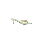 Casablanca Mint Beaded Heeled Sandals | Sandals | Luxury Shoes 