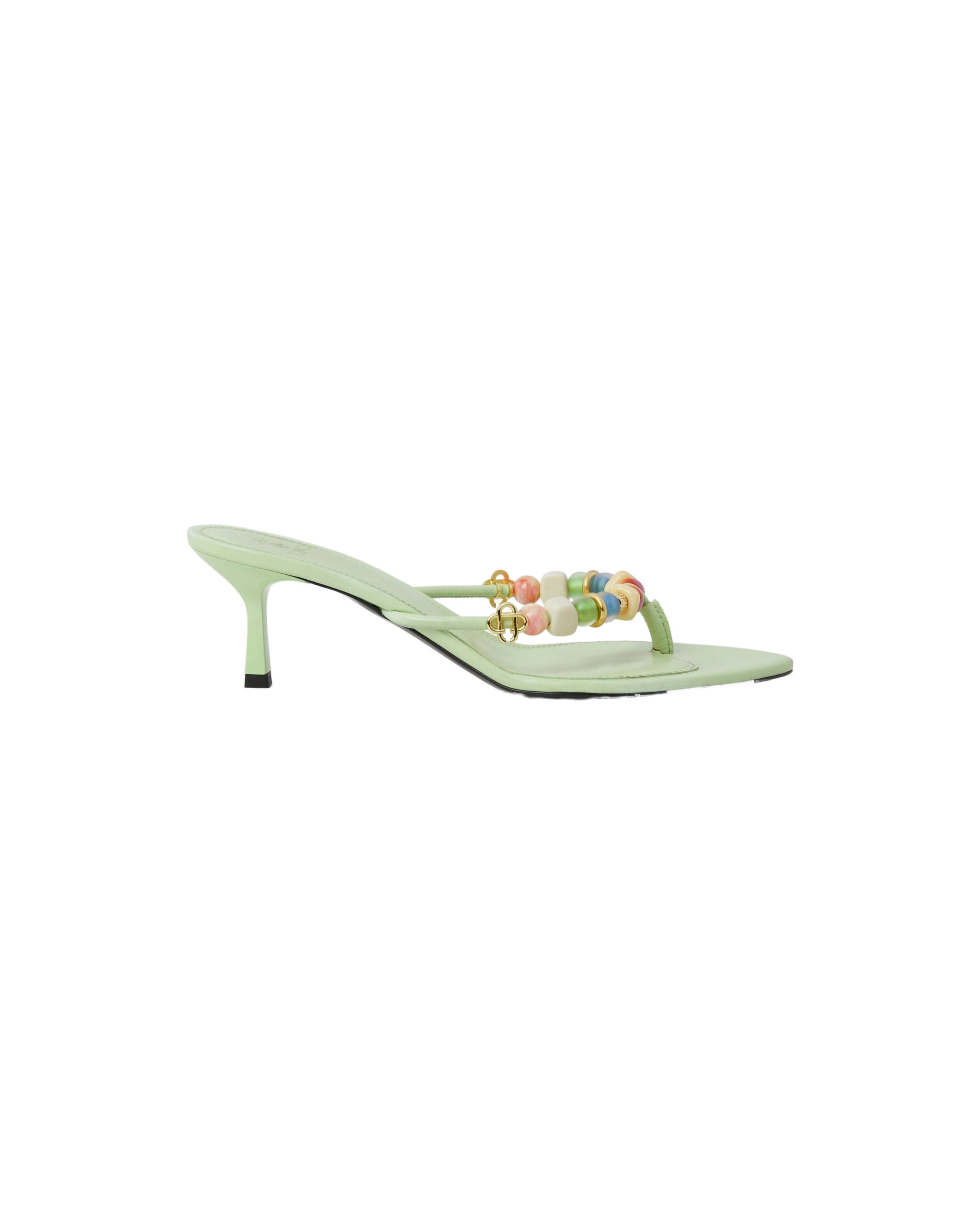 Casablanca Mint Beaded Heeled Sandals Casablanca Mint Beaded Heeled Sandals | Sandals | Luxury Shoes