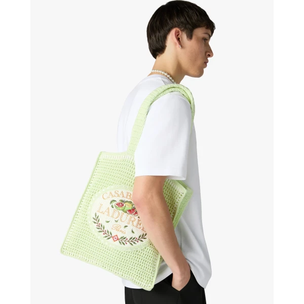 Casablanca Mint Ladurée x Casablanca Crochet Bag | Totes & Top-Handle Bags | Luxury Shoes 