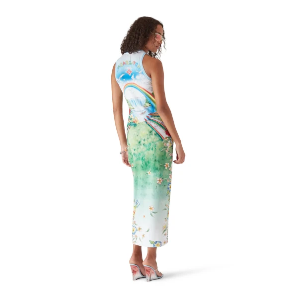 Casablanca Multicolour Aloha Maxi Dress | Long Dresses | Luxury Shoes 