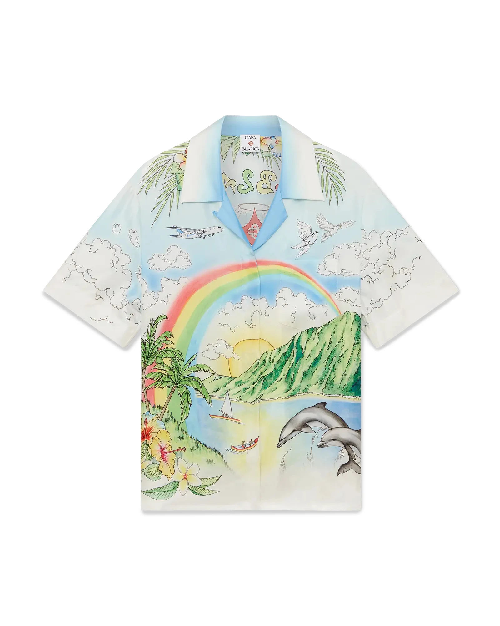 Casablanca Multicolour Aloha Short Sleeve Silk Shirt Casablanca Multicolour Aloha Short Sleeve Silk Shirt | Shirt | Luxury Shoes