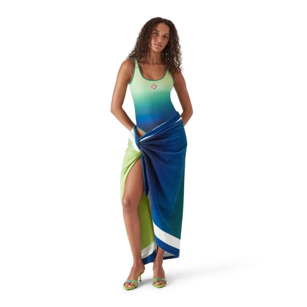 Casablanca Multicolour Gradient Swimsuit | Swimsuits | Luxury Shoes 