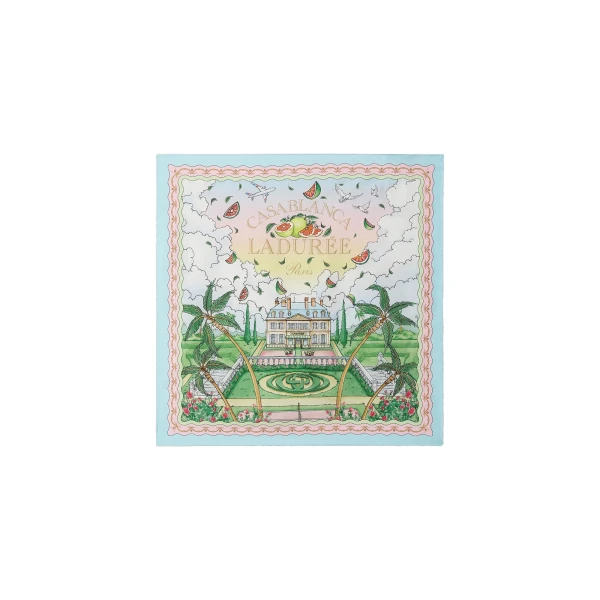 Multicolour Ladurée x Casablanca Small Silk Scarf