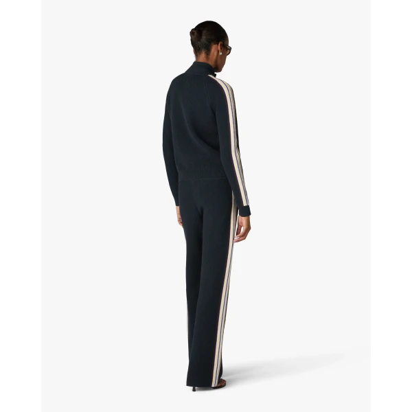 Casablanca Navy Café Culture Wool Track Jacket | Jackets | Luxury Shoes 