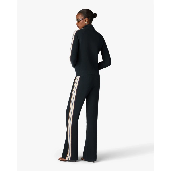 Casablanca Navy Café Culture Wool Track Pants | Sweatpants | Luxury Shoes 
